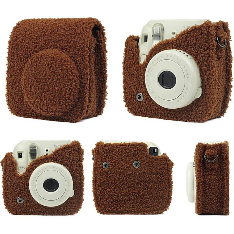 Чехол для Камеры Fujifilm Instax Mini 9 8 аксессуары мгновенной съемки плюшевый чехол на