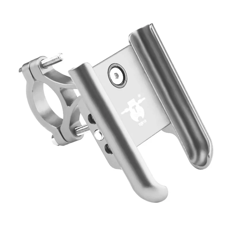 HANDLEBAR SILVER YPAY алюминиевый держатель для телефона на велосипед, мотоцикл, кронштейн заднего вида, настраиваемый держатель для телефона на мотоцикл, руль для велосипеда, крепление для телефона - Цвет: HANDLEBAR SILVER