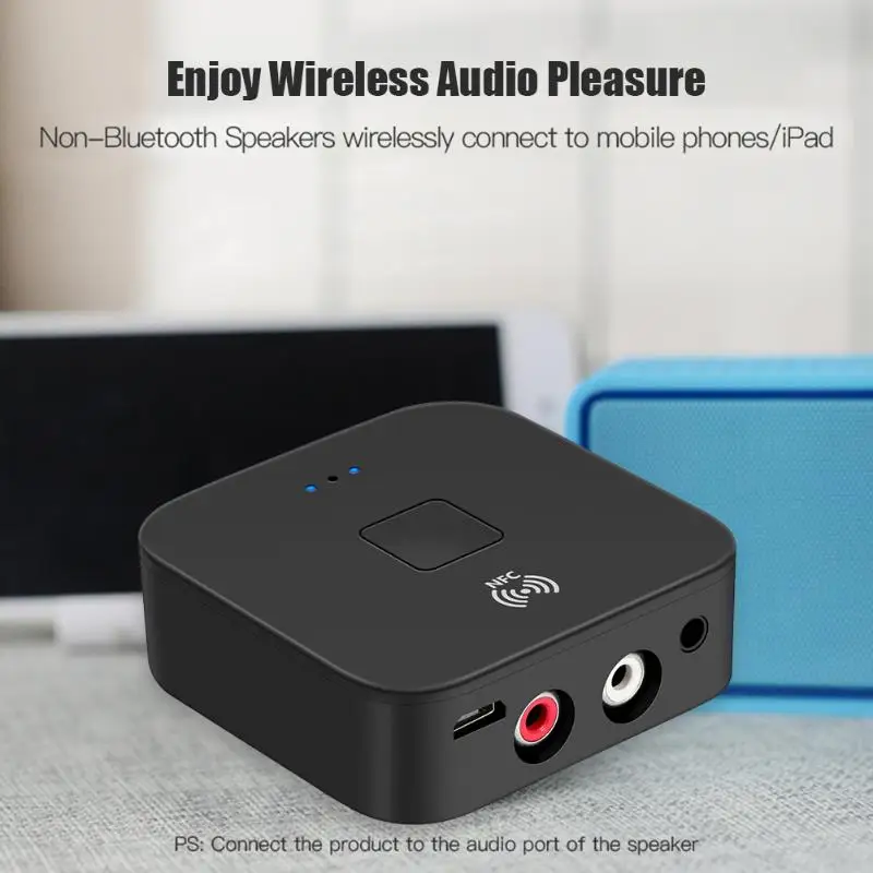 B11 Bluetooth 5 0 музыкальный аудиоприемник NFC Беспроводной адаптер 3 мм разъем AUX Стерео