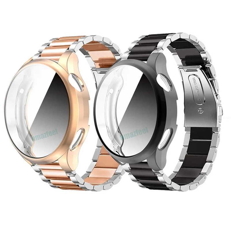 

Металлический Ремешок Для Huawei Watch 3 Pro, защитный чехол из нержавеющей стали с полным покрытием для смарт-браслета, 22 мм