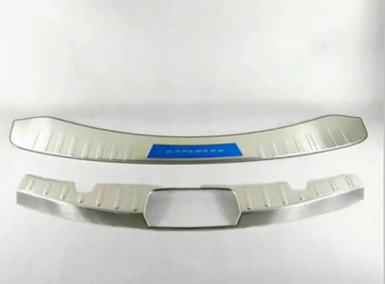 Нержавеющая сталь Задний Внешний и внутренний Бампер протектор порога пластина