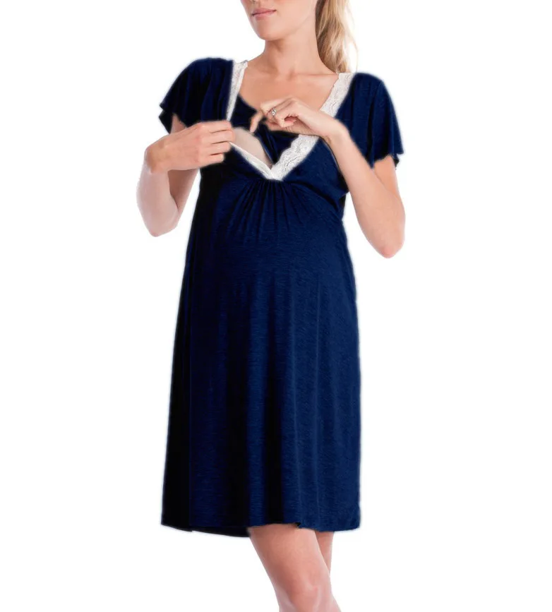 

Vadim Vestido De Festa 2020 Amazon's New Ebay Popular Stitching Multi-functional Maternity Mother Breastfeeding Dress In Stock