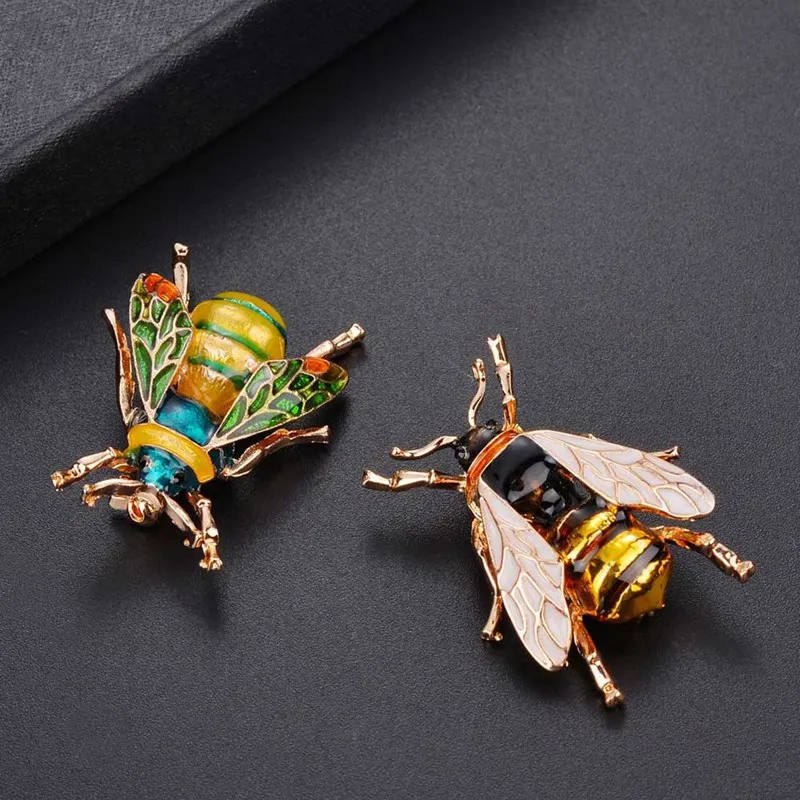 

Insect Bumble Bee Brooch For Women Kids Girls Bee Jewelry Gold Color Yellow Green Enamel Brooches Jewelry Bumble Bee