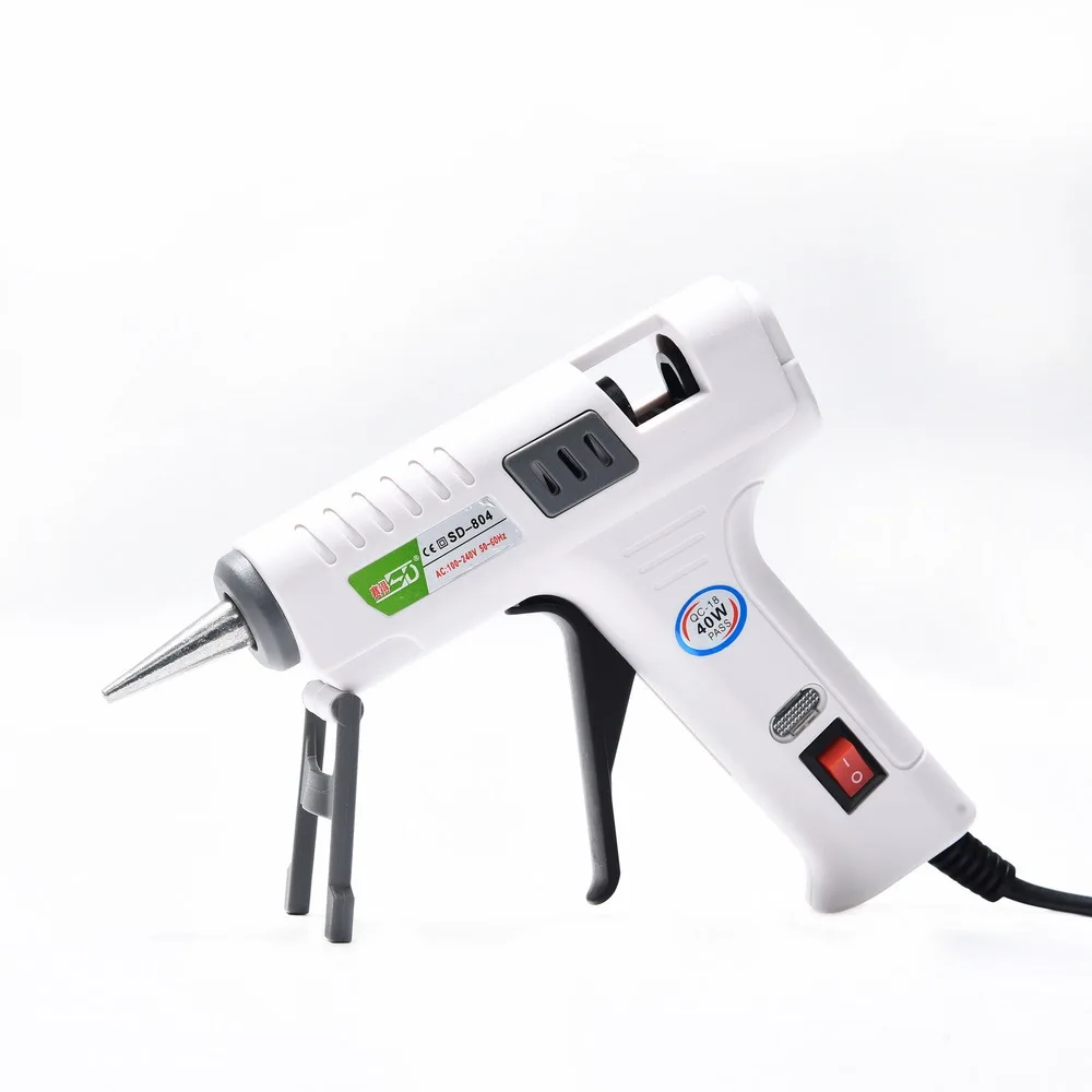 

40W Hot Melt Glue Gun With 7mm Glue Sticks Anti-Drip GlueIndustrial Mini Guns Thermo Electric Heat Temperature Repair Tool DIY