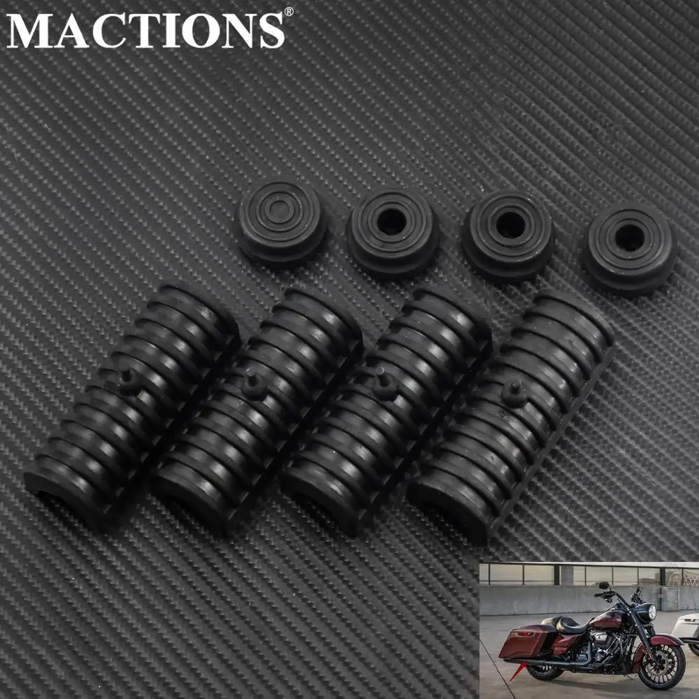 Motorcycle Rubber Grommet Support Cushion Hard Saddlebag For Harley Sportster XL 883 Touring Road King Electra Glide 1994-2013