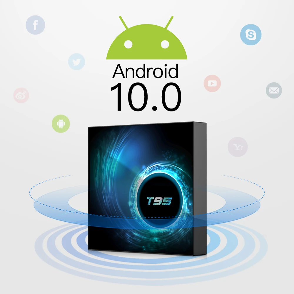 ТВ-приставка T95 Android 10 0 4 + 64 ГБ 6K 3D | Электроника