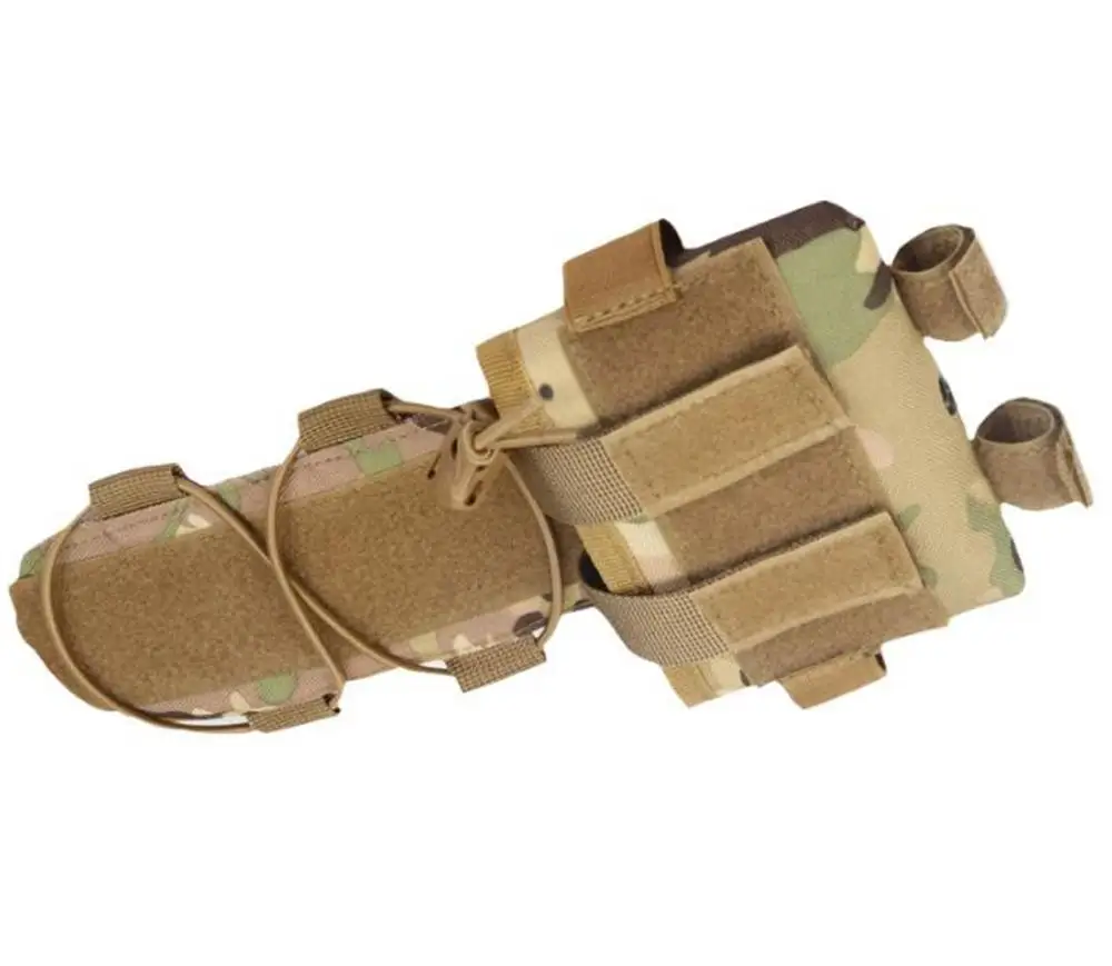 Hunting Tactical Pouch MK2 Battery Case For Helmet Camo Combat Military Counter weight Battery Bag Molle Pouch - Цвет: CP