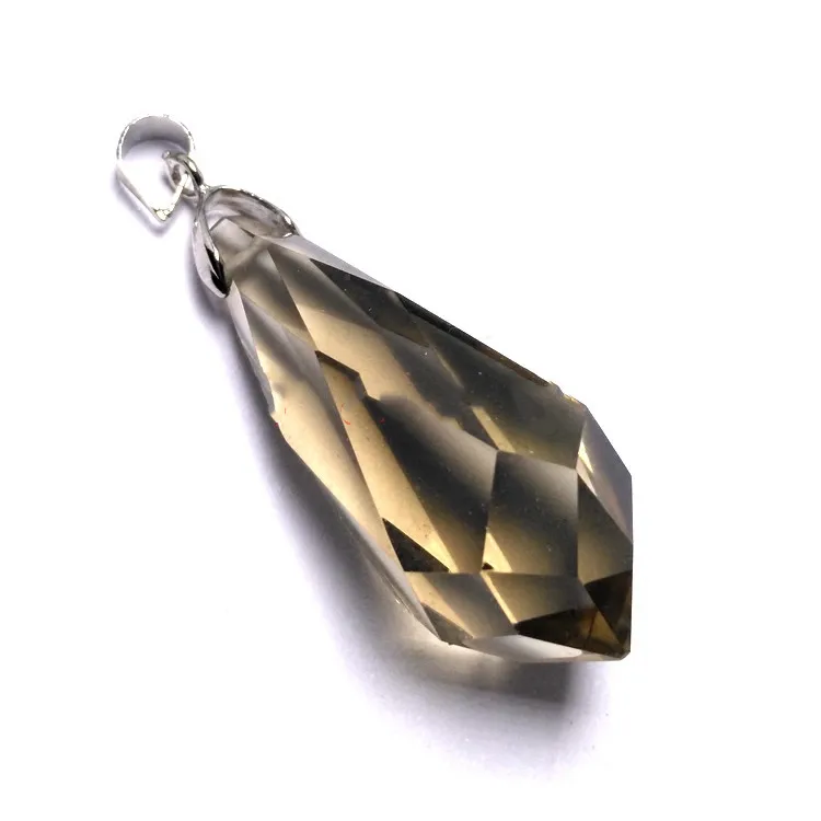 Красивые кварцевые подвески из натурального дымчатого кварца маятник