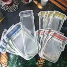 Креативная банка, бутылочки, пакеты, пакеты для хранения орехов, специй, чая, печенья, шоколадных пакетов, запаянный Органайзер на молнии для свежей еды, закусок