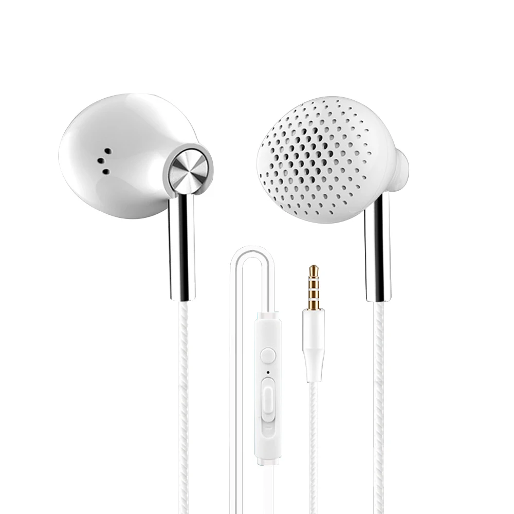 3 5 мм проводные наушники вкладыши спортивные с шумоподавлением и микрофоном мини