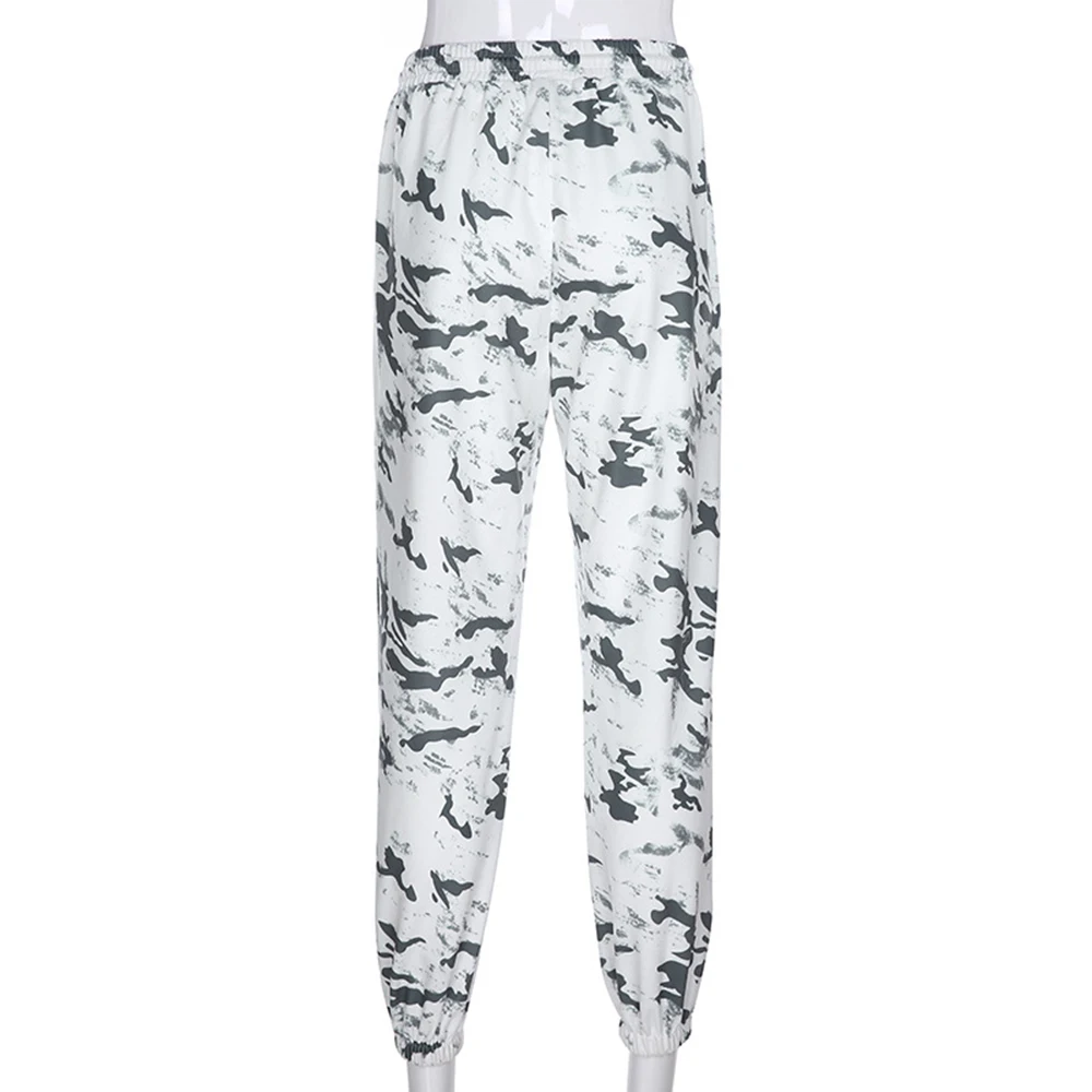 

Casual Women Ink Painting Camouflage Print Harem Pants Sweatpants Hiphop Dance Trousers High Waist Long Sweatpants Baggy Pants