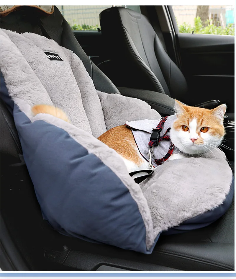 

Pets Travel Car Seat Universal Bed Pet Carrier Seat Nonslip Quilted Pet Carrier for Cats Dogs Outdoor Travel