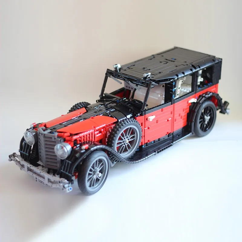 Leinglys строительный блок технологии moc 14807 классический автомобиль Benz 770 мастер