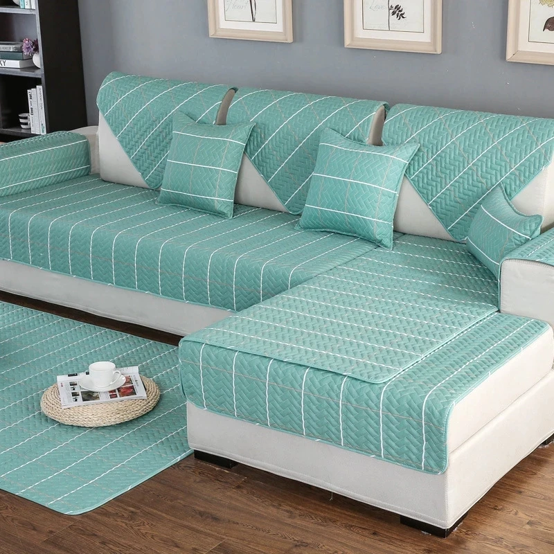 Современный чехол для дивана нескользящий всесезонный универсальный углового