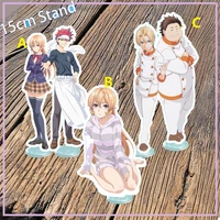 anime stand shokugeki no souma yukihira souma nakiri alice nakiri erina acrylic figure display desktop accesoories 15cm