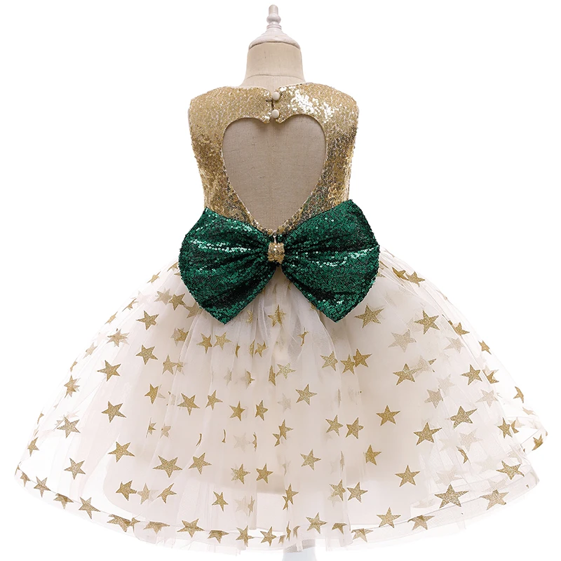 

Halloween Kids Girl Princess Dress For 3-10 Years Girls Kids Birthday Party Princess Dresses Children Sleeveless Star Mesh Dress
