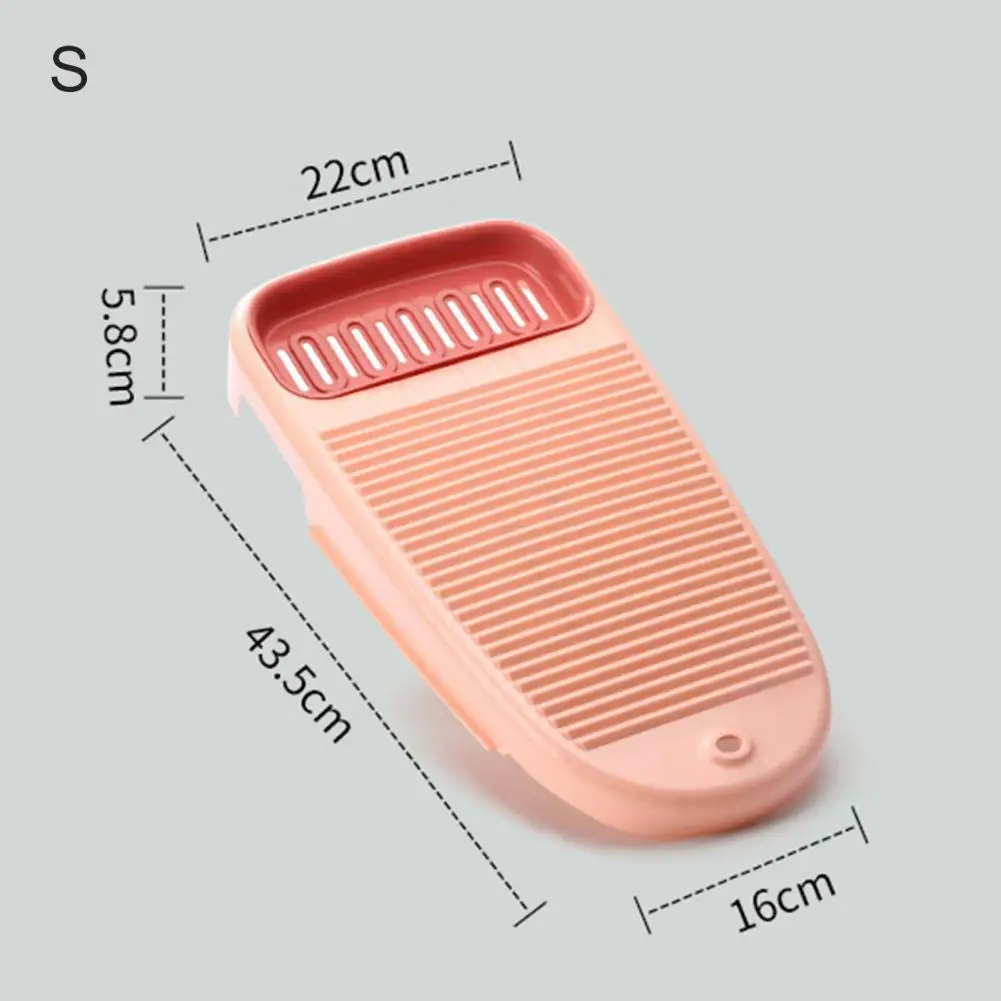 

Plastic Thickened Washboard with Draining Board Soap Box Washing Cleaning Tool