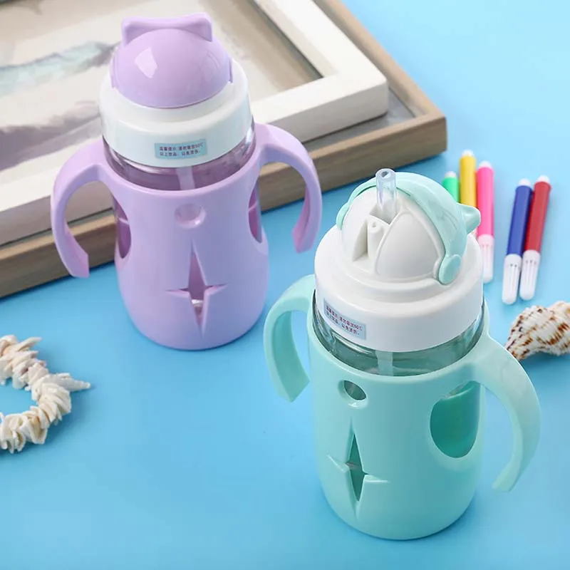 BPA Бесплатно Детские Стекло с изображением бутылки из-под молока для кормления