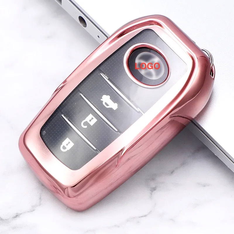 

Car Key Case For Toyota Key Cover for Chr Rav4 Auris Avensis Prius Aygo Camry Corolla Land Cruiser 200 Prado Crown Car Key Fob