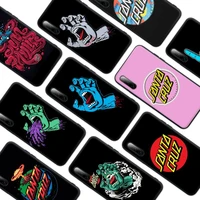 santa cruz skateboards art phone case for samsung j5 j7 2016 j6 j4 note 10 plus lite 9 8 20 ultra silicone coque