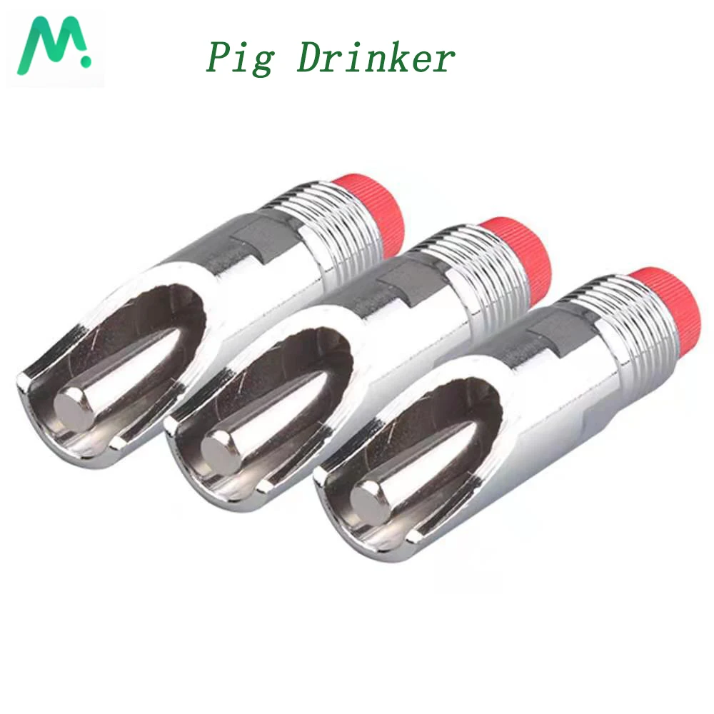 

5Pcs Automatic Pig Nipple Drinker Stainless Steel Farm Water Dispenser Feeder Portable Drinking Fountain Tool Livestock Supplier