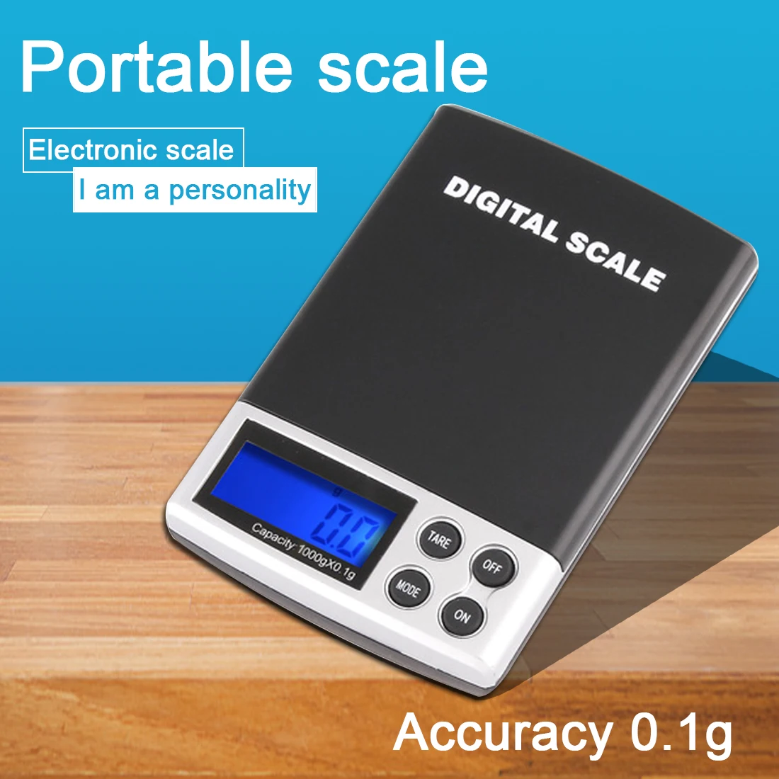 Mini Digital Scale High Accuracy 500/1000/2000g 0.01/0.1g Backlight Electric Pocket Gram for Lightweight Jewelry | Инструменты