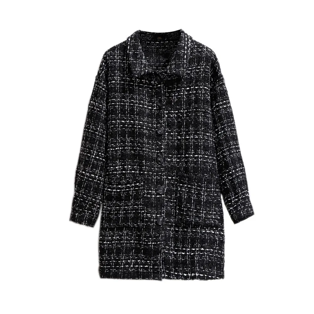 

Hodisytian Winter Fashion Women Parkas Coat Warming Plaid Plus Size Thick Padded Jacket Girls Coat Outerwear For Woman Overcoat