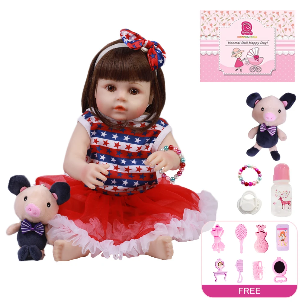 

Кукла реборн Мягкая силиконовая, виниловая Кукла-младенец, мягкая игрушка для детей, 18 дюймов, 48 см