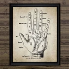 Холст, художественная живопись, настенные картины, домашний художественный декор, ручной ВИНТАЖНЫЙ ПЛАКАТ и печать, Рождество, счастливое теление, пальмовое чтение