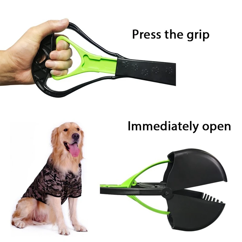 

Large Pooper Scooper for Dog-Long Handle Dog Poop Scooper-Pet Waste Pick Up Jaw Scooper Without Smelling