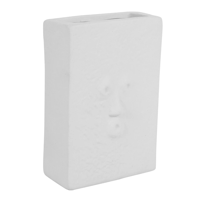 Home Decor Creative Ceramic Vase for Flowers Human Face Design Nordic Decoration Luxury Pot Dried Flower | Дом и сад