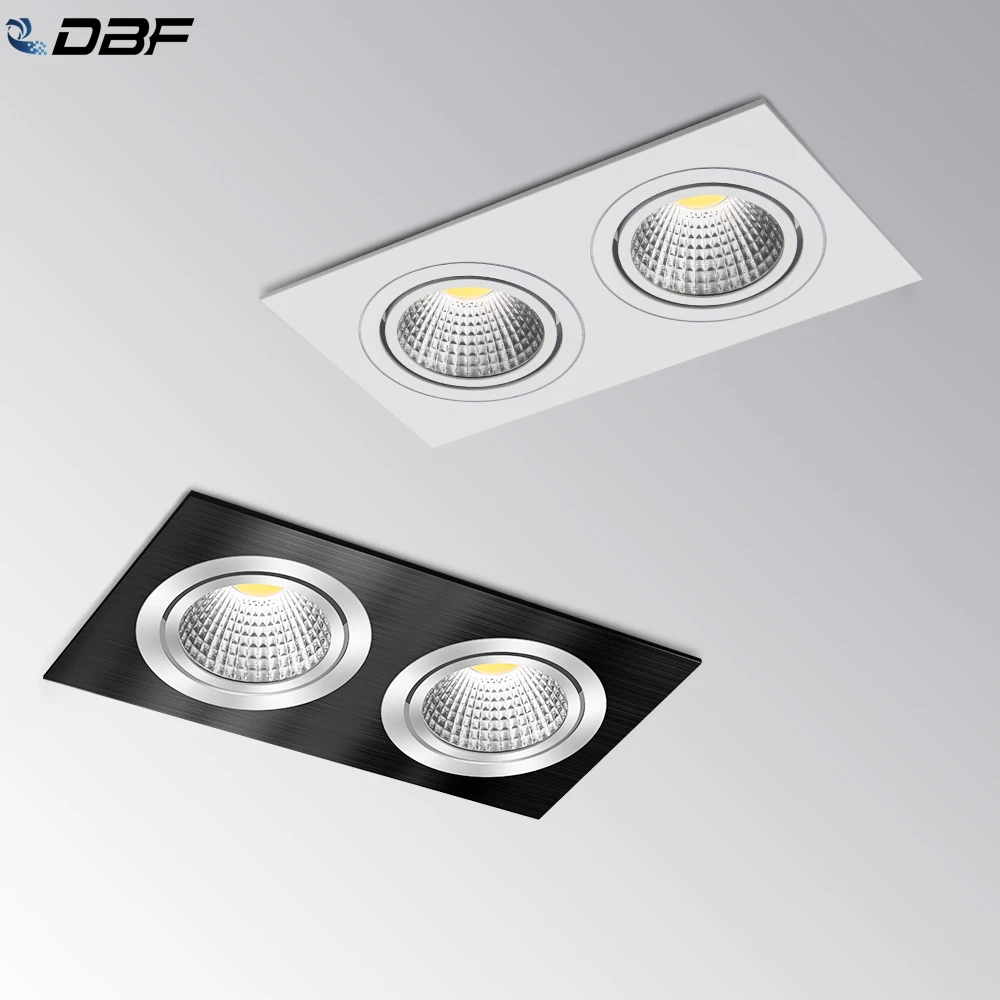[DBF] угловой Регулируемый квадратный вниз светильник 14 Вт 18 24 30 с регулируемой