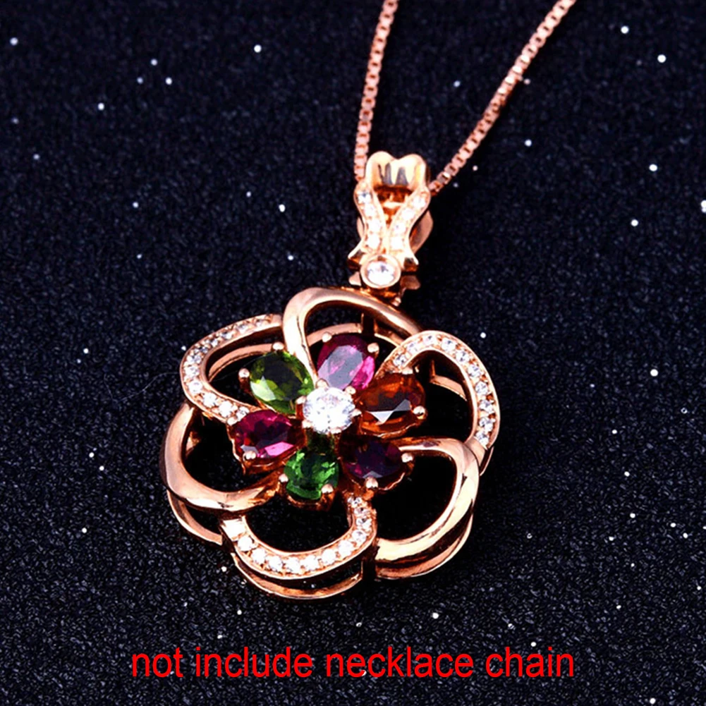 Шесть лепестков цветочных узоров Красочные Хрустальные Подвески для