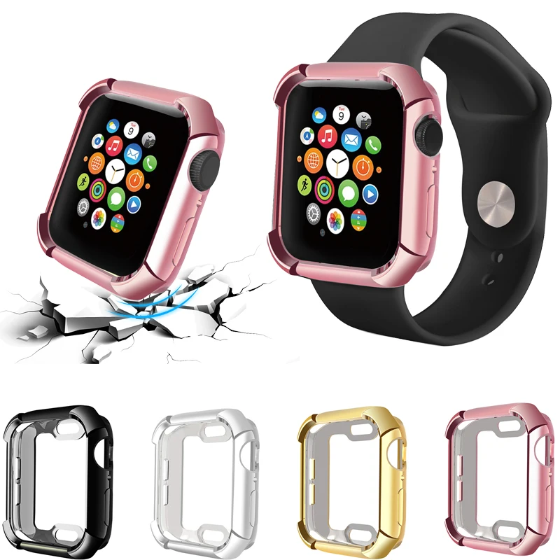 Чехол Крышка для apple watch 44/40 мм анти защита от падения series 5/4 бампер Shell наручных
