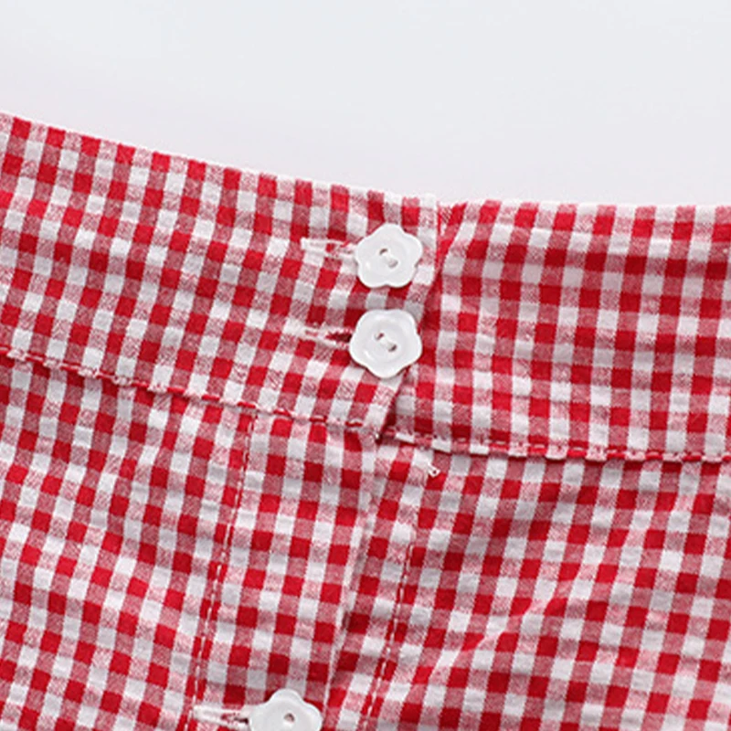 

HE Hello Enjoy Girls' Summer Suit Skirt 2021 New Children's Clothing Western Style Short-Sleeved Summer Clothes For Kids