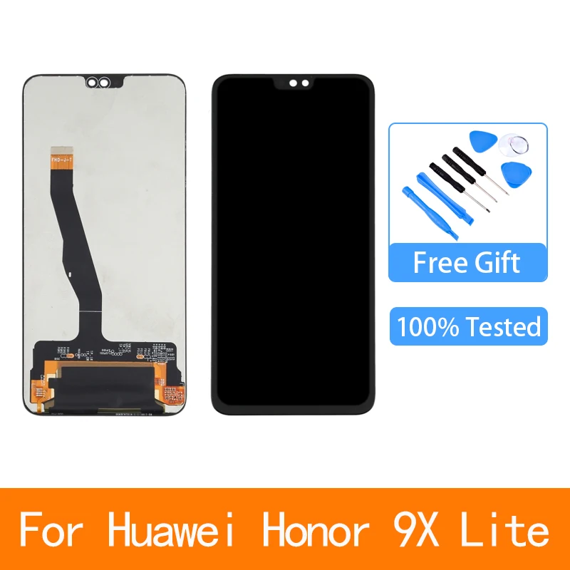

Оригинальный 6,5 ''ЖК дисплей для Huawei Honor 9X Lite ЖК JSN-LX1 JSN-L21 JSN-L22 JSN-L23 сенсорный экран, дигитайзер, для сборки, для замены