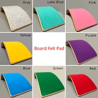 felt pad for wood balance board cover pad with adhesive curved board non slip mat children game exercise board protection pad