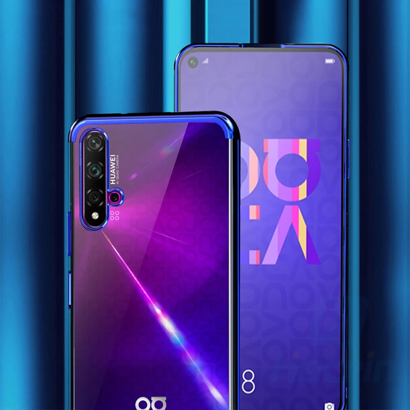 Чехол Hacrin для Huawei Nova 5 T мягкий прозрачный чехол из ТПУ с прозрачным покрытием TCase