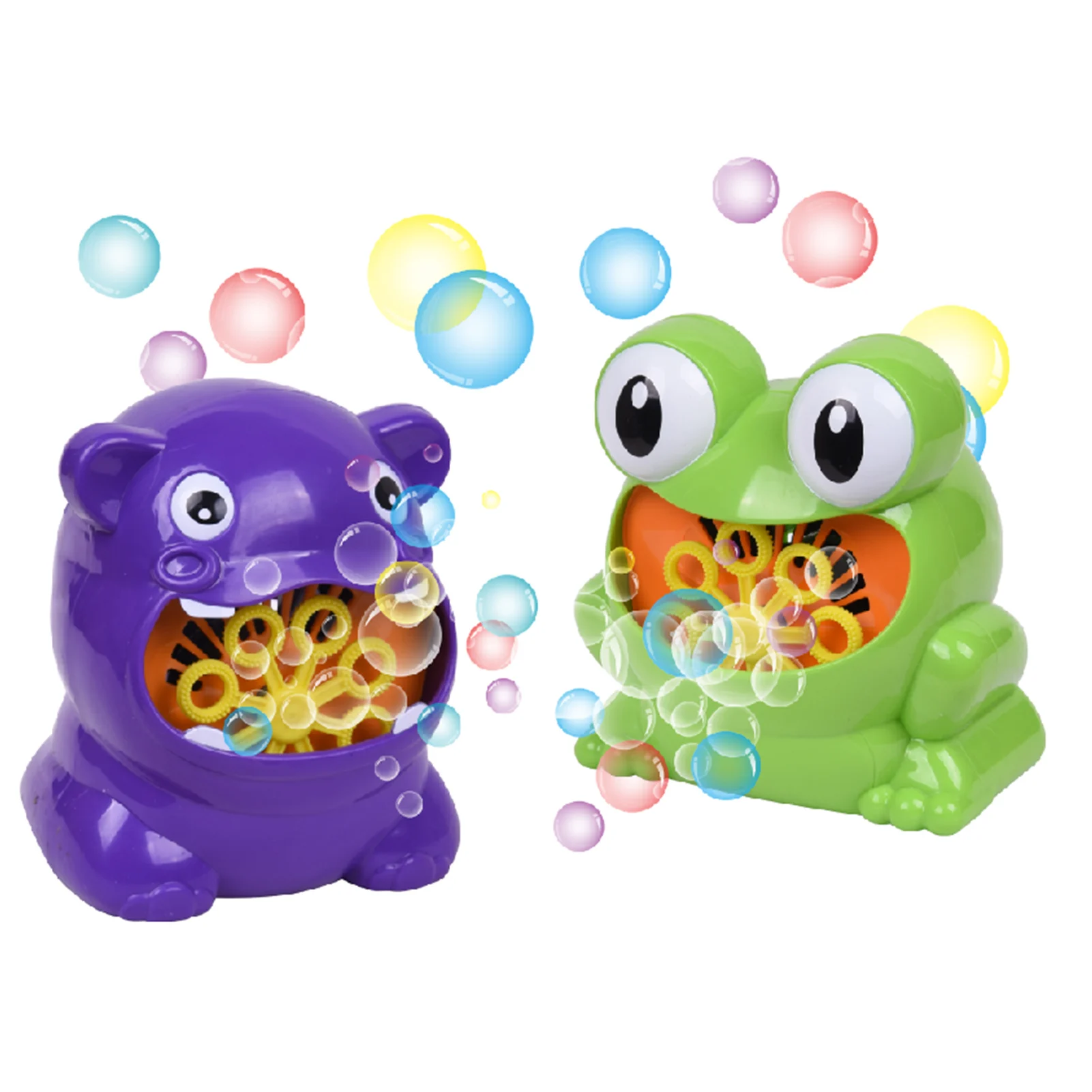 

New Cute Bubble BlowerMaker Fun Frog Hippo Bath Toy Bubbler Outdoor Toys For ChildrenToddlers Birthday Party Gift