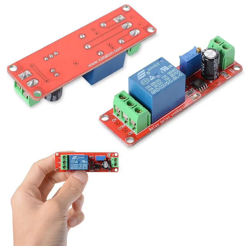 5Pcs DC 12V Delay Relay Shield NE555 Timer Switch Adjustable Module 6*2CM | Обустройство дома