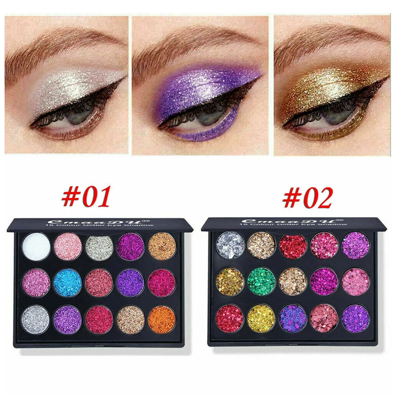 15 Цвет блестящие тени для век палитра матовые пигмент блестящий косметический
