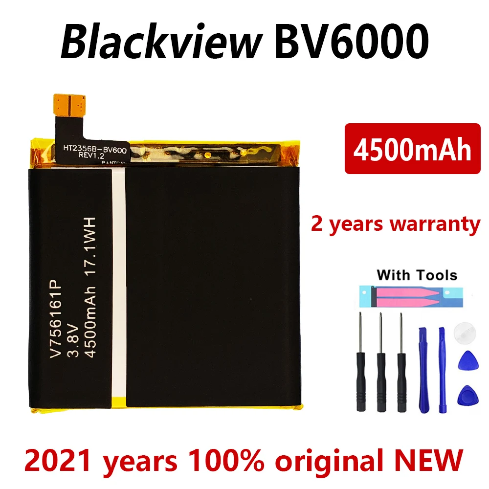 100% Оригинальная замена аккумулятора на 4500 мАч для Blackview BV6000 BV6000S - высококачественные аккумуляторы Bateria с набором инструментов в подарок.