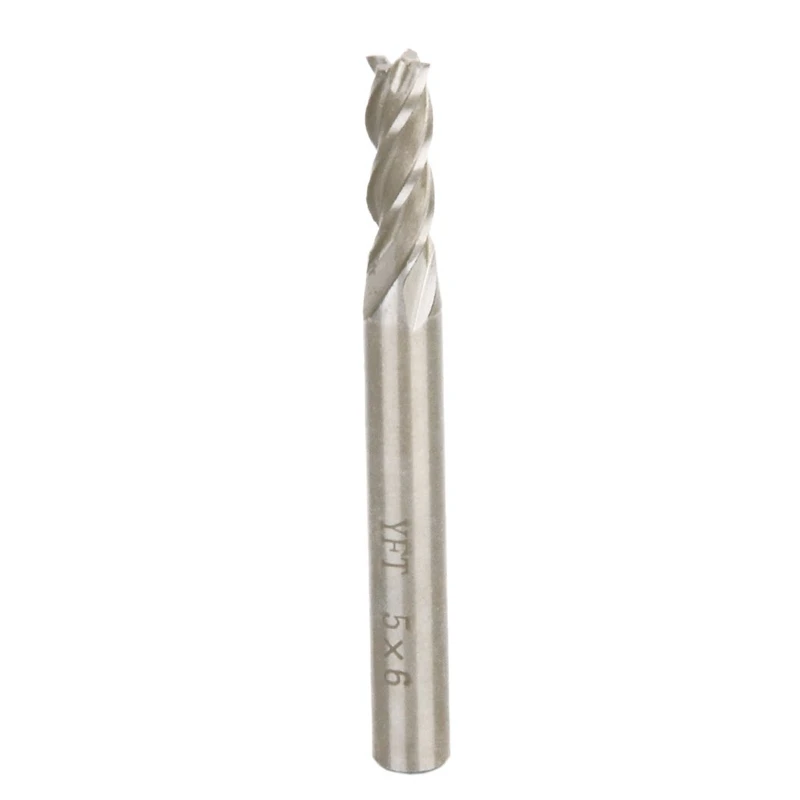 

HSS 4 Cutting 5Mm X 6Mm Shank End Mills
