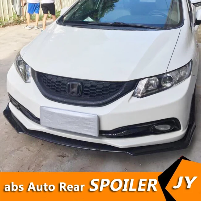 

For Honda Civic Front shovel Body kit spoiler 2012-2015 Civic ABS Rear lip rear spoiler front Bumper Diffuser Protector