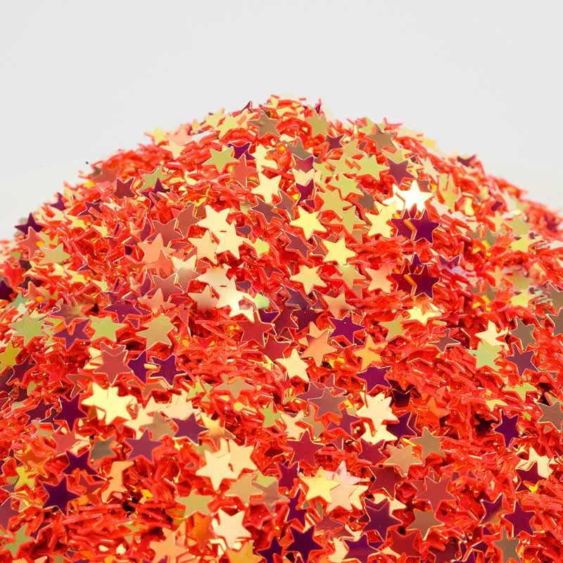 4 мм пятиконечная звезда лак для ногтей Блестки Кристалл грязь DIY ручной работы