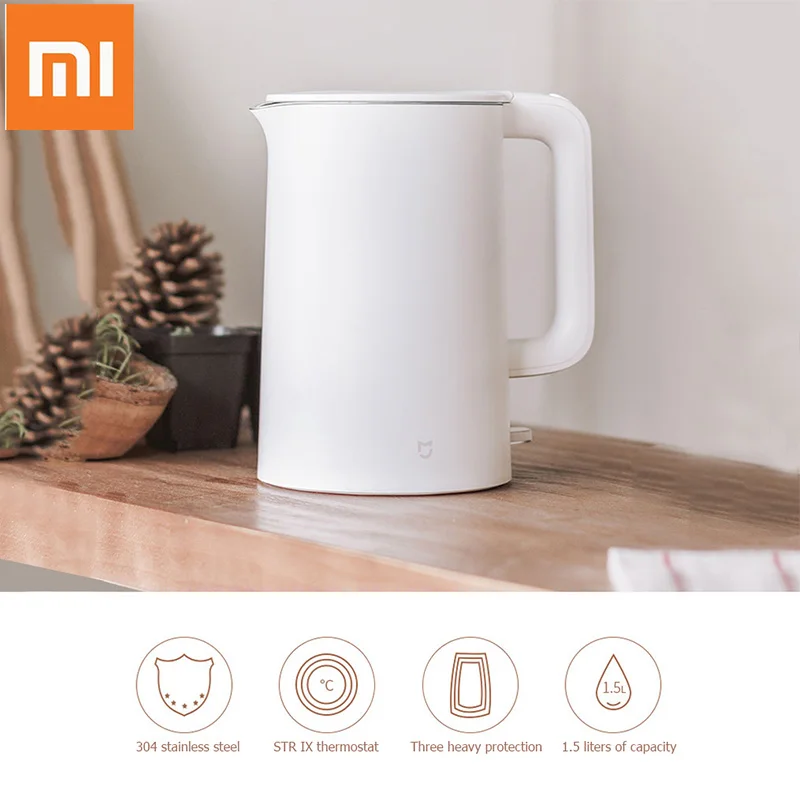 Оригинальный Xiaomi Mijia 1.5L чайник для воды ручной мгновенный нагрев Электрический с
