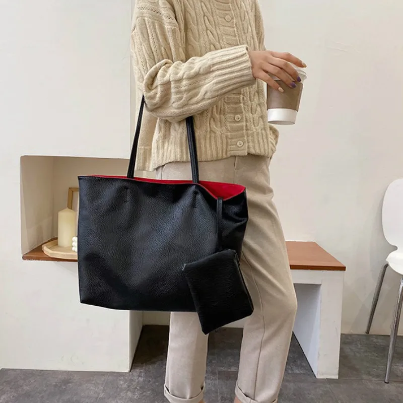 Женская сумка 2019 новая дизайнерская винтажная однотонная Сумка-тоут от