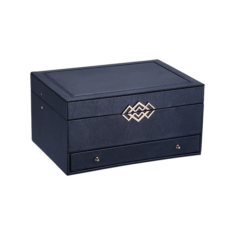 Высококачественная шкатулка для ювелирных изделий хранения кожаных украшений