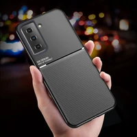 luxury magnetic leather phone case for samsung galaxy s22 s21 s20 fe s10 s9 note 20 10 plus a21s a51 ultra thin silicone cover