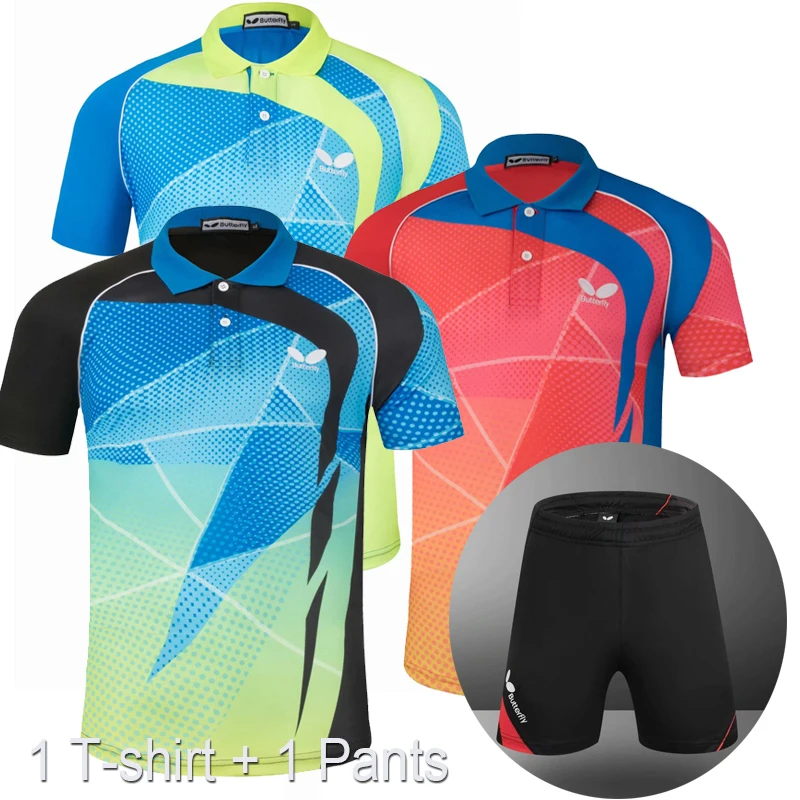 

Новинка, рубашки для пинг-понга, спортивный костюм для мужчин и женщин, быстросохнущие дышащие рубашки для настольного тенниса, футболки дл...